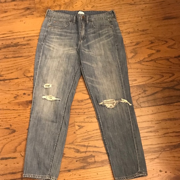 J Crew women’s Jeans Distressed Blue Size 29 - Picture 2 of 6
